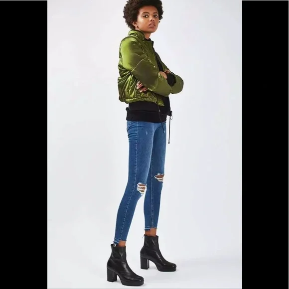 Topshop Puffer Bomber Jacket - Picture 3 of 8